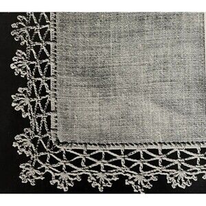 Vintage 1948 Handkerchief Edgings Tatting Crochet Pattern 6123 Irish Lace Doily